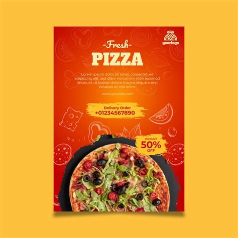 Italian food poster template | Free Vector