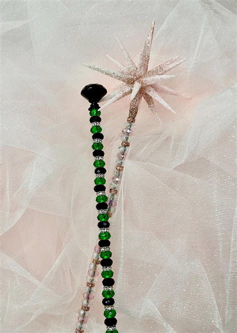 Limited Edition Wicked - Glinda & Elphaba Wands: Glass Crystal Princess ...