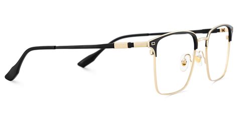 Dawson Black Rectangle Prescription Glasses | Zeelool