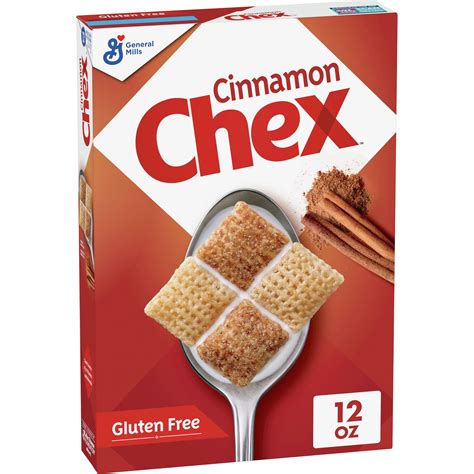 Cinnamon Chex Cereal, Gluten Free Breakfast Cereal, Made with Whole ...