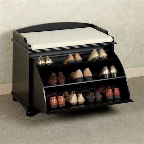 front entrance bench with shoe storage
