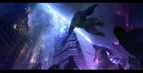 Godzilla vs. Kong Concept Art Gives New Look at Stunning Hong Kong Fight