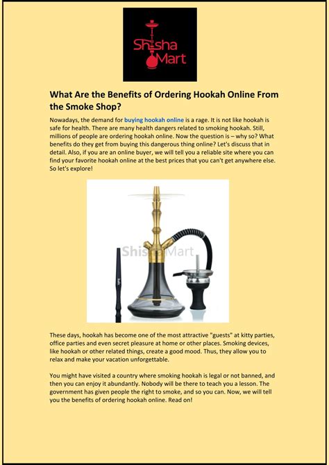 Hookah Benefits And Disadvantages at Peggy Bradley blog