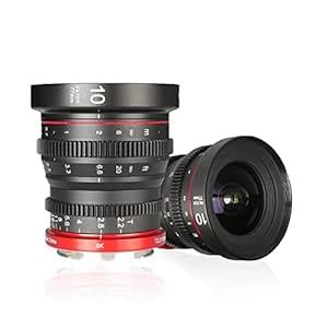 Meike 10mm T2.2 Manual Focus Wide Angle Mini Cinema Lens for Canon RF ...