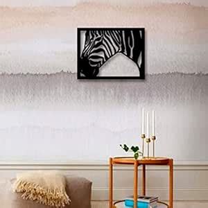 Buy Rudra The 3D Wall Art Zebra Wall Art 175(Black) Suitable for Living ...