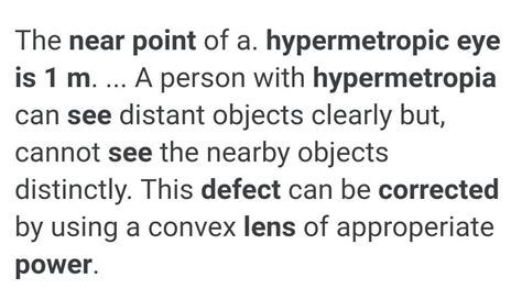 11. Make a diagram to show how hypermetropiais corrected. The near ...