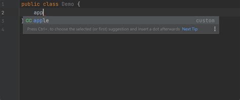 IntelliJ Code Completion 的图像结果