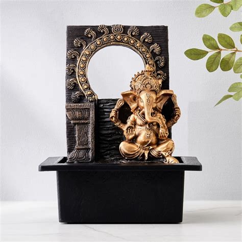 Buy Corsica Alpine Polyresin Ganesha Fountain - 20x25cm from Corsica by ...
