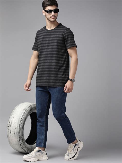 The Roadster Lifestyle Co. Striped Pure Cotton T-shirt - Price History