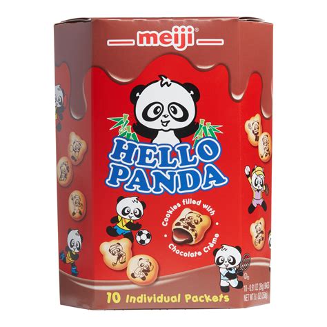 Meiji Hello Panda Chocolate Cookies 10 Pack - World Market