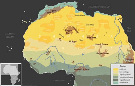 Sahara Desert Map
