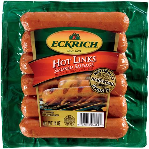 Eckrich Hot Links Smoked Sausage - Shop Sausage at H-E-B