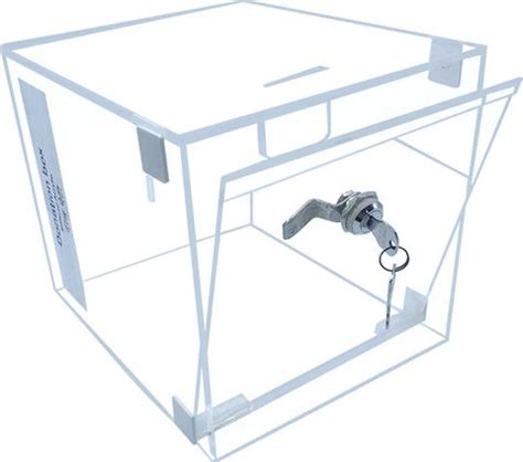 LK Creations Transparent Acrylic Donation Box/Dan Peti/Letter Box/Drop ...