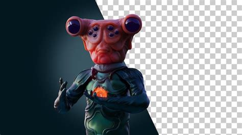 Portrait d'une créature extraterrestre extraterrestre tient le feu dans ...