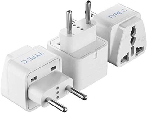 Ceptics India to Europe Adapter, Russia, Turkey & More - Type C ...