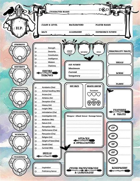 Dnd 5E Downloadable Character Sheet 的图像结果