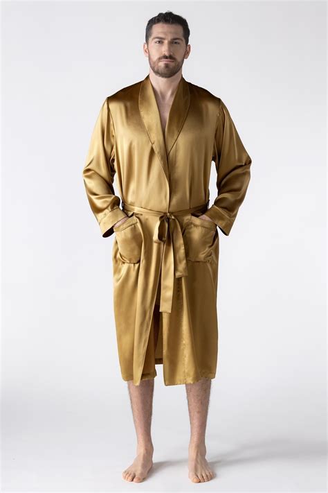 NK Men 3/4 Robe - Short Silk Robe for Men | NK IMODE | Mens silk robe ...