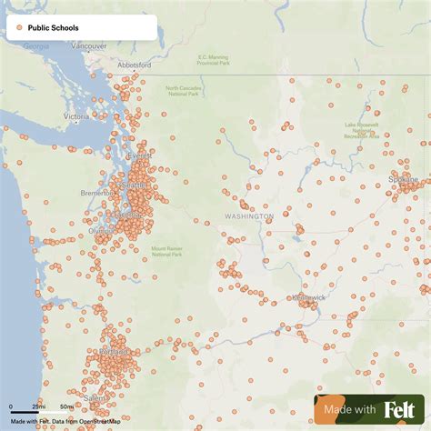 Western Washington State Zip Code Map