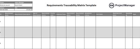 Image result for Requirements Verification Traceability Matrix Template
