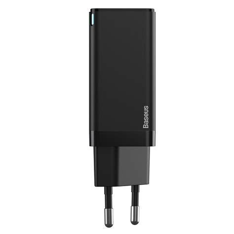 Baseus Gan Mini Type-C and USB 45W Dual Port Output Quick Travel Charg ...