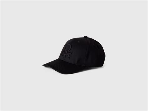 Brand Logo Black Baseball Cap – United Colors of Benetton Store