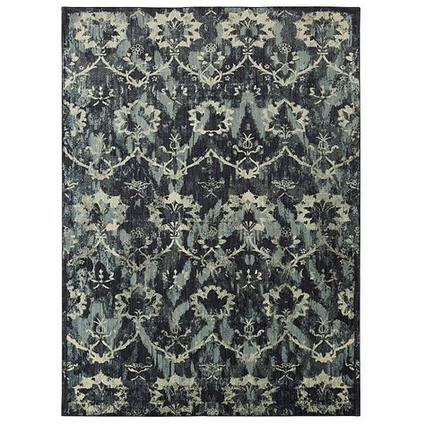 Mohawk Home Studio 5 x 8 Indigo Indoor Floral/Botanical Area Rug in the ...