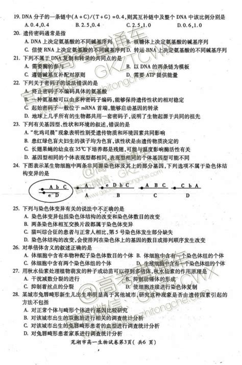 安徽省芜湖市2022-2023学年高一下学期期末考试历史试题-教习网|试卷下载