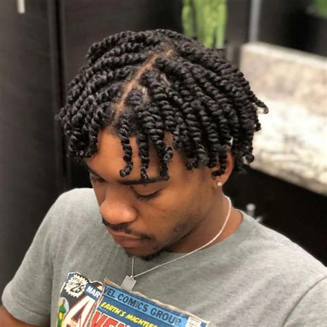 Different ways to rock 2 strand twist styles as a male | Hair twists ...