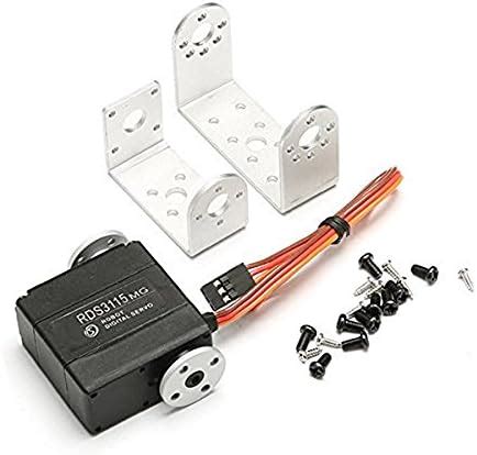 Robocraze RDS3115MG 15KG Large Torque 180 Degree Biaxial Digital Servo ...