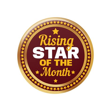 Employee Appreciation 58mm Round Badges (1, Rising Star Month) : Amazon ...