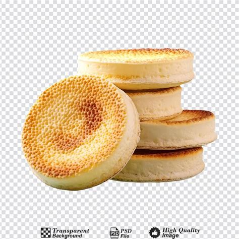 Crumpets isolated on transparent background | Premium AI-generated PSD