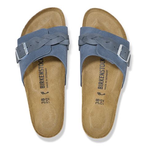 Oita Braided Suede Leather Elemental Blue | BIRKENSTOCK