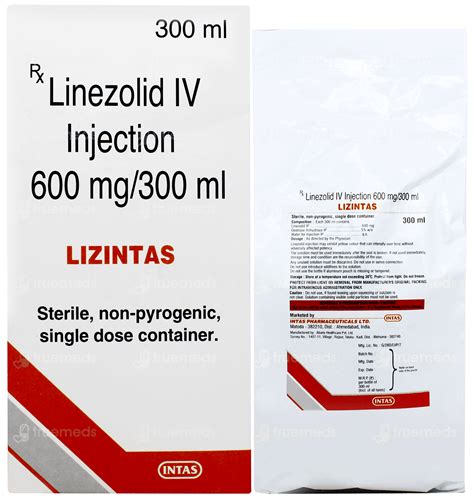 Lizintas 600 Mg Infusion 300 Ml - Uses, Side Effects, Dosage, Price ...