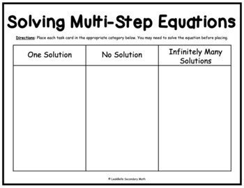 Image result for Sample Activity On Types of Solutions