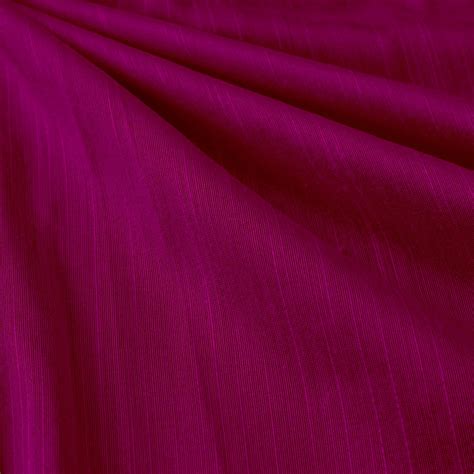 Pink Slub Silk Plain Fabric