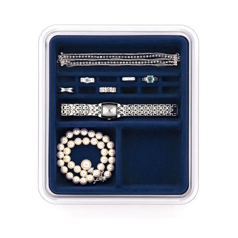 Buy Neatnix STAX Jewelry Rings & Things Organizer Tray, Midnight Blue ...