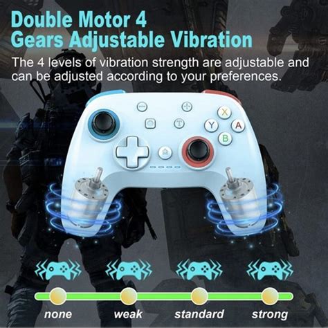 Buy Wireless N-S Switch Controller Turbo Vibration Motion Control Macro ...
