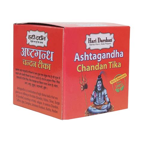 Hari Darshan - Ashtagandha Pure Chandan Tika Powder - Combination of 8 ...