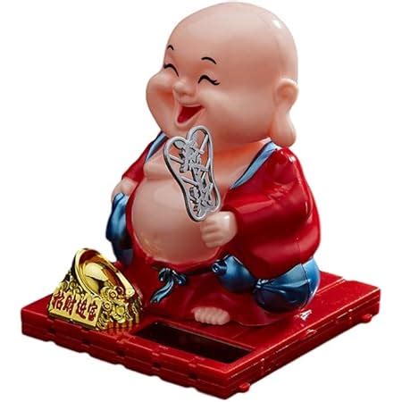 Buy Vastu Fengshui Collection Solar Laughing Buddha with Waving Fan ...