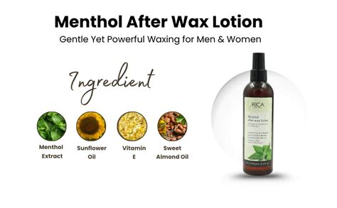 Rica Menthol After Wax Lotion (250ml) : Amazon.in: Health & Personal Care