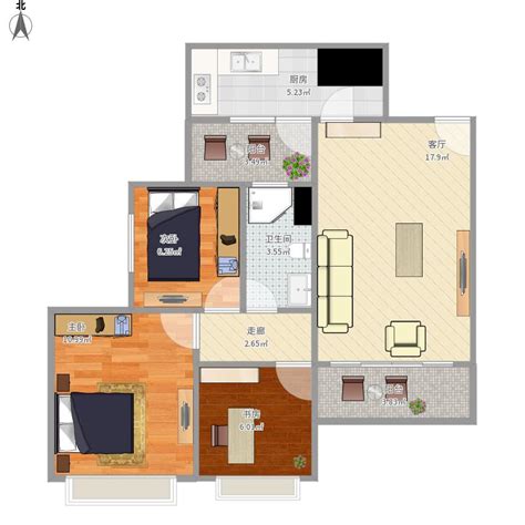 六十平米的房子设计图,610平方图,60平米两室一厅实景图(第10页)_大山谷图库