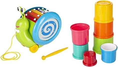 Buy Giggles - Musical Snail, 3 in 1 Pull Along Toy, Xylophone &Funskool ...
