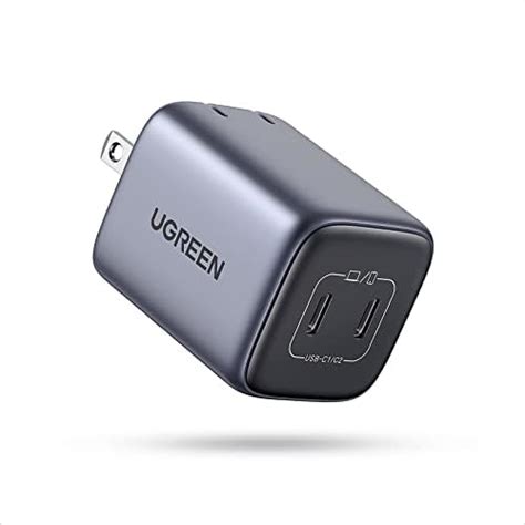 UGREEN 45W USB C Charger, Nexode GaN Dual Foldable Wall Charger Block ...