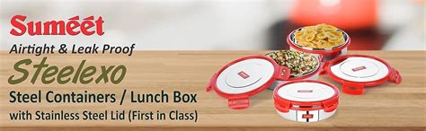 Buy Sumeet Airtight & Leak Proof Steelexo Stainless Steel ...