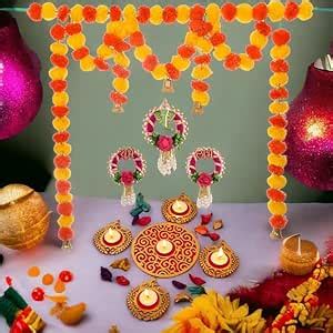 Buy IMAGICART Diwali Home Decor Set of MDF Wooden Rangoli with ...