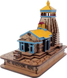 mapperz Kedarnath Temple Wooden Souvenir Decorative Showpiece Car ...