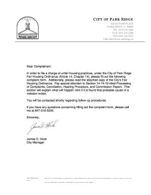 18 Printable Complaint Letter Forms and Templates - Fillable Samples in ...