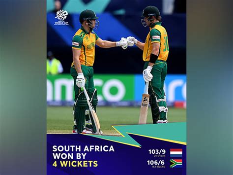 T20 WC: Miller's fighting fifty powers South Africa's first win over ...