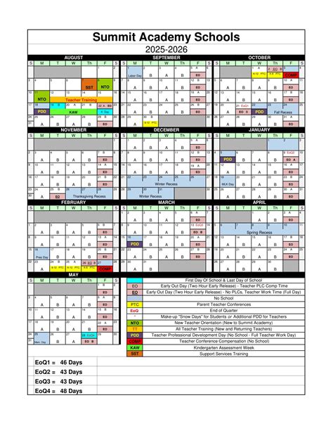 Summit Academy Calendar UT 25-26 Revised [pdf] - EduCounty