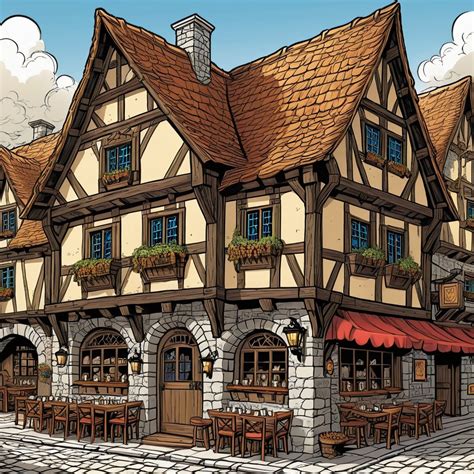 Medieval Tavern Architecture | Stable Diffusion Online